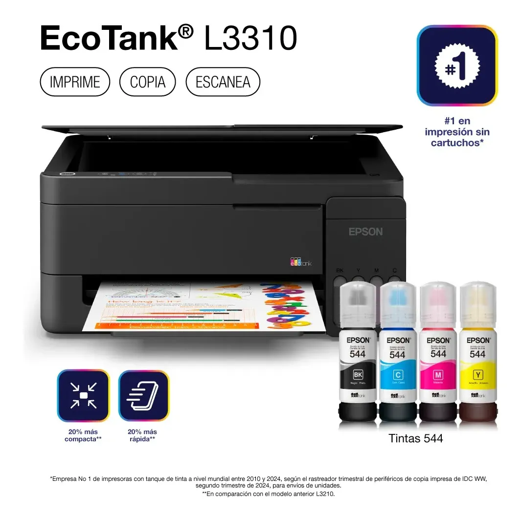 Impresora Multifuncional Epson L3310 EcoTank Tinta Continua-6