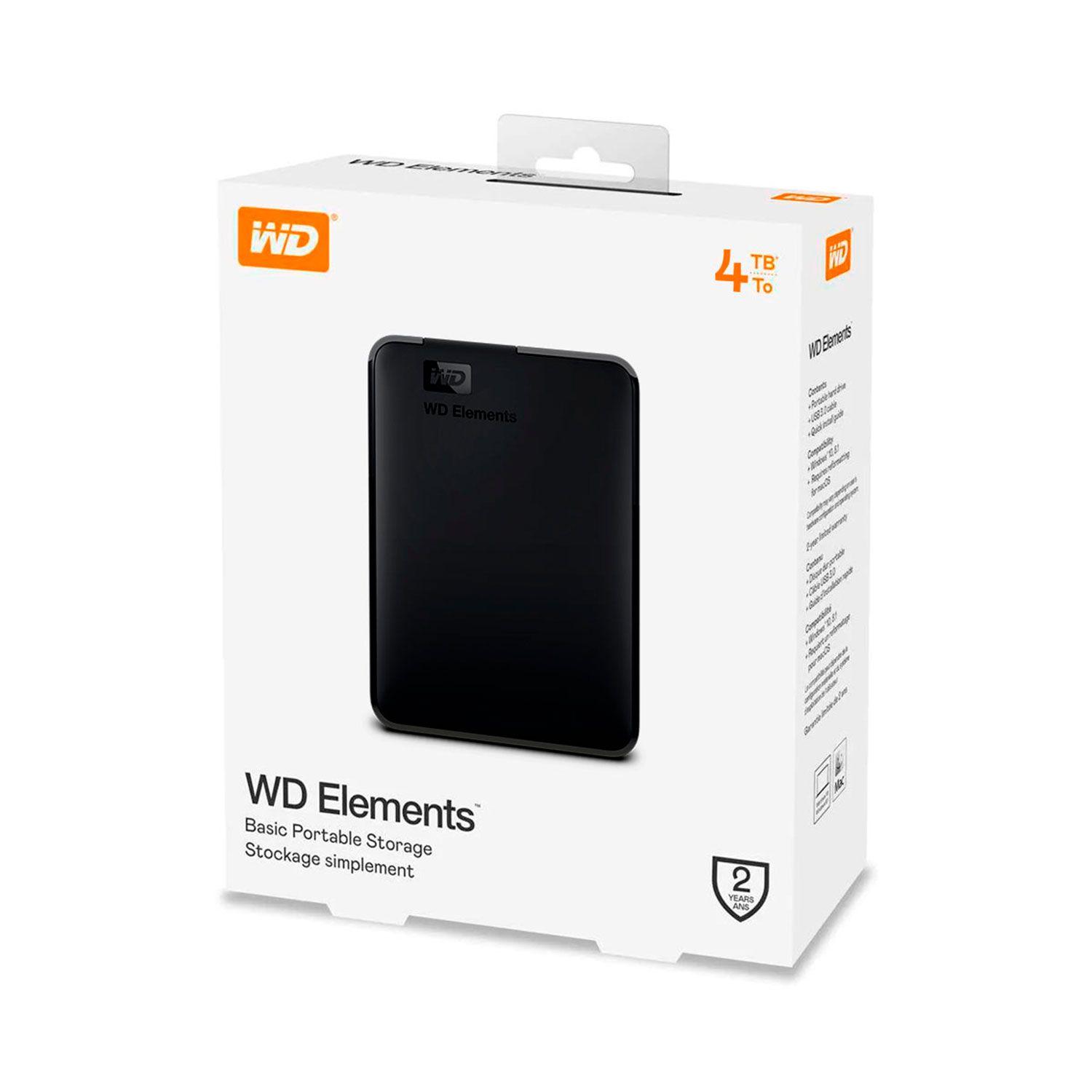 Disco Duro Externo Wester Digital Elements 4tb-4