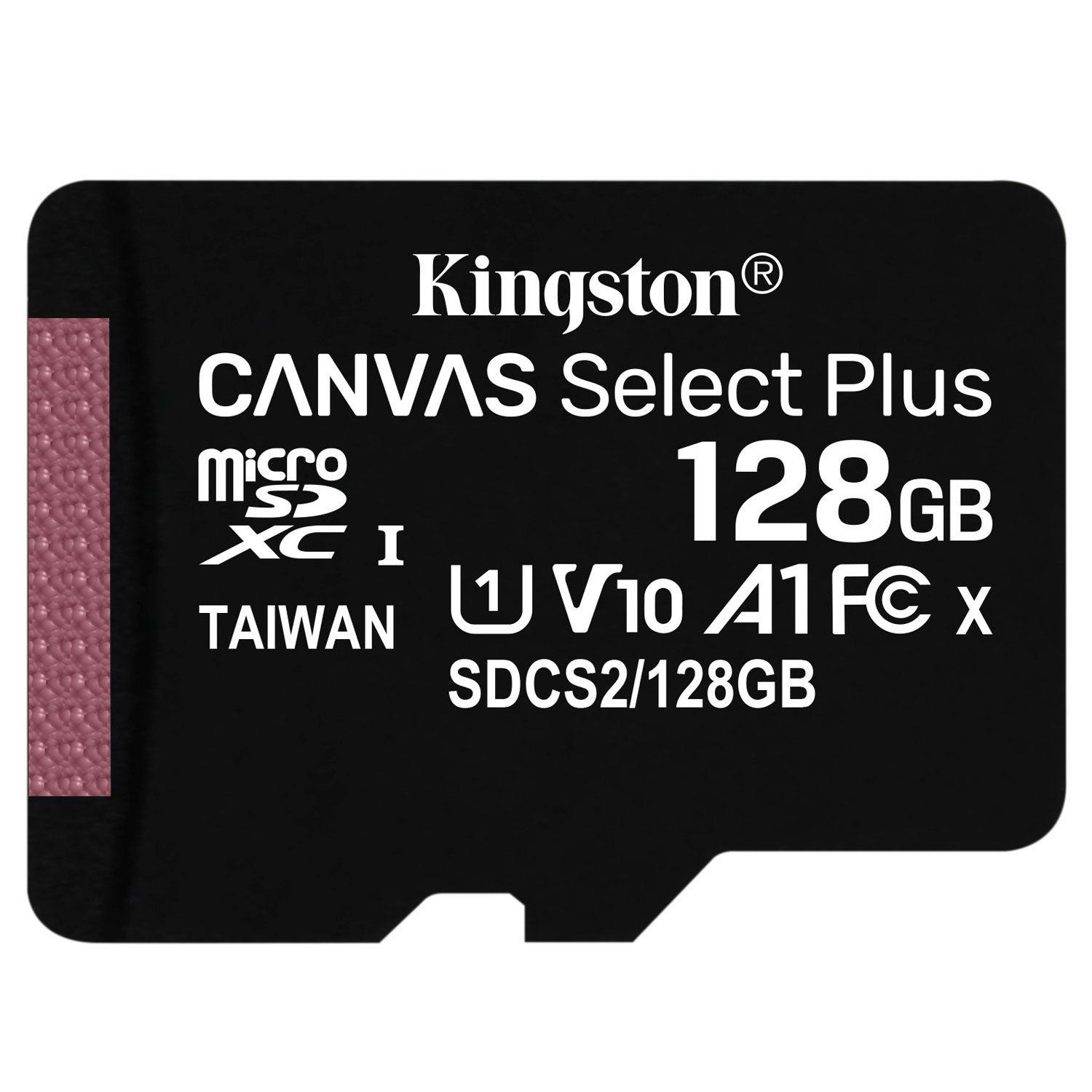 Tarjeta Memoria Kingston MicroSDXC 128GB Canvas Select Plus-0