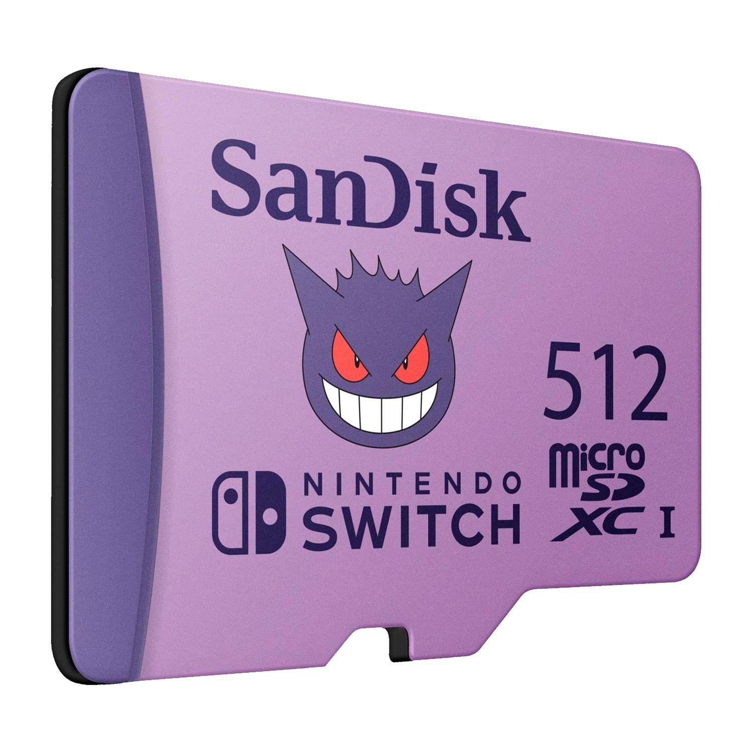 Tarjeta MicroSDXC SanDisk 512GB Nintendo Switch Pokemon 4K-3