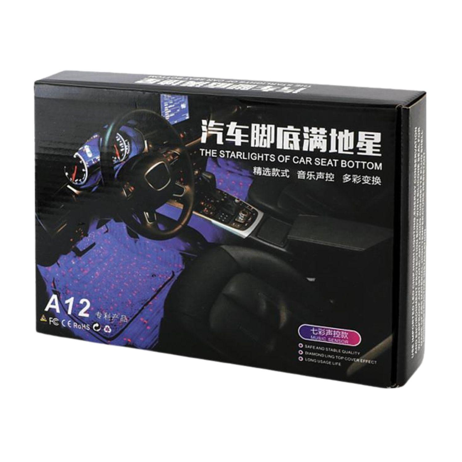 Kit 4 Luces Led Interior Auto 5v Multicolor Conexion USB-2