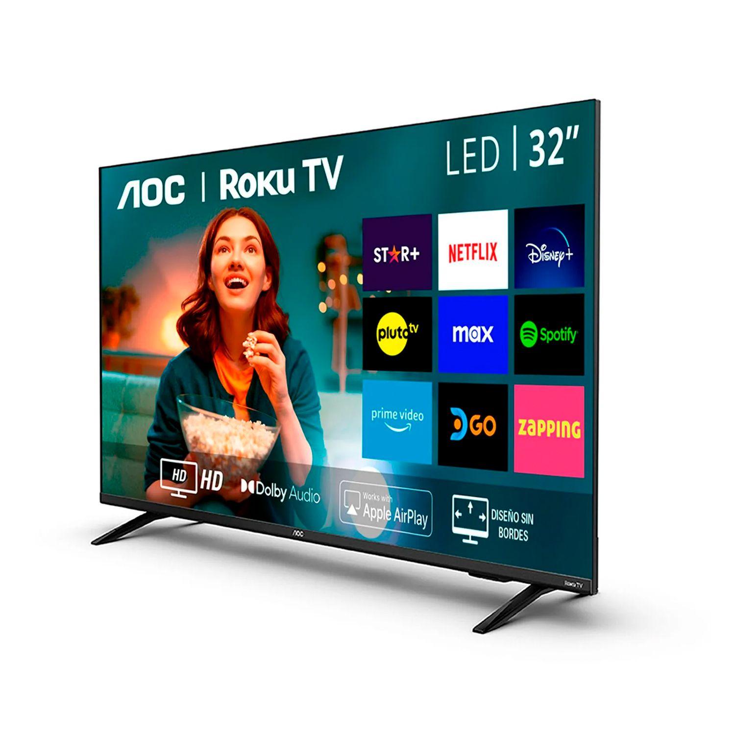 Smart TV 32" AOC Roku TV Series 32S5135 LED HD Wifi HDMI USB-1