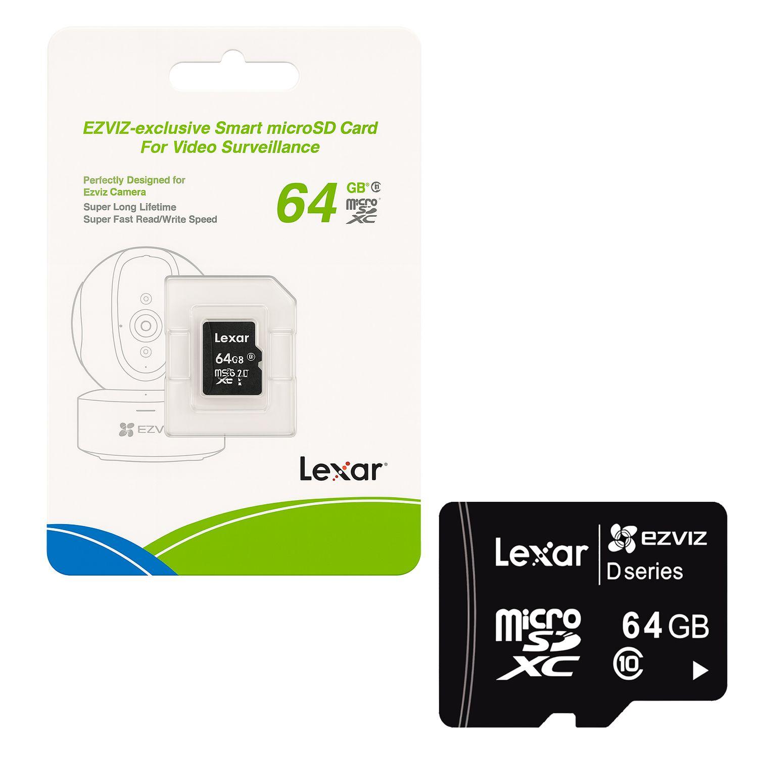 Tarjeta de Memoria MicroSD Ezviz 64GB Smart Surveillance C10-0