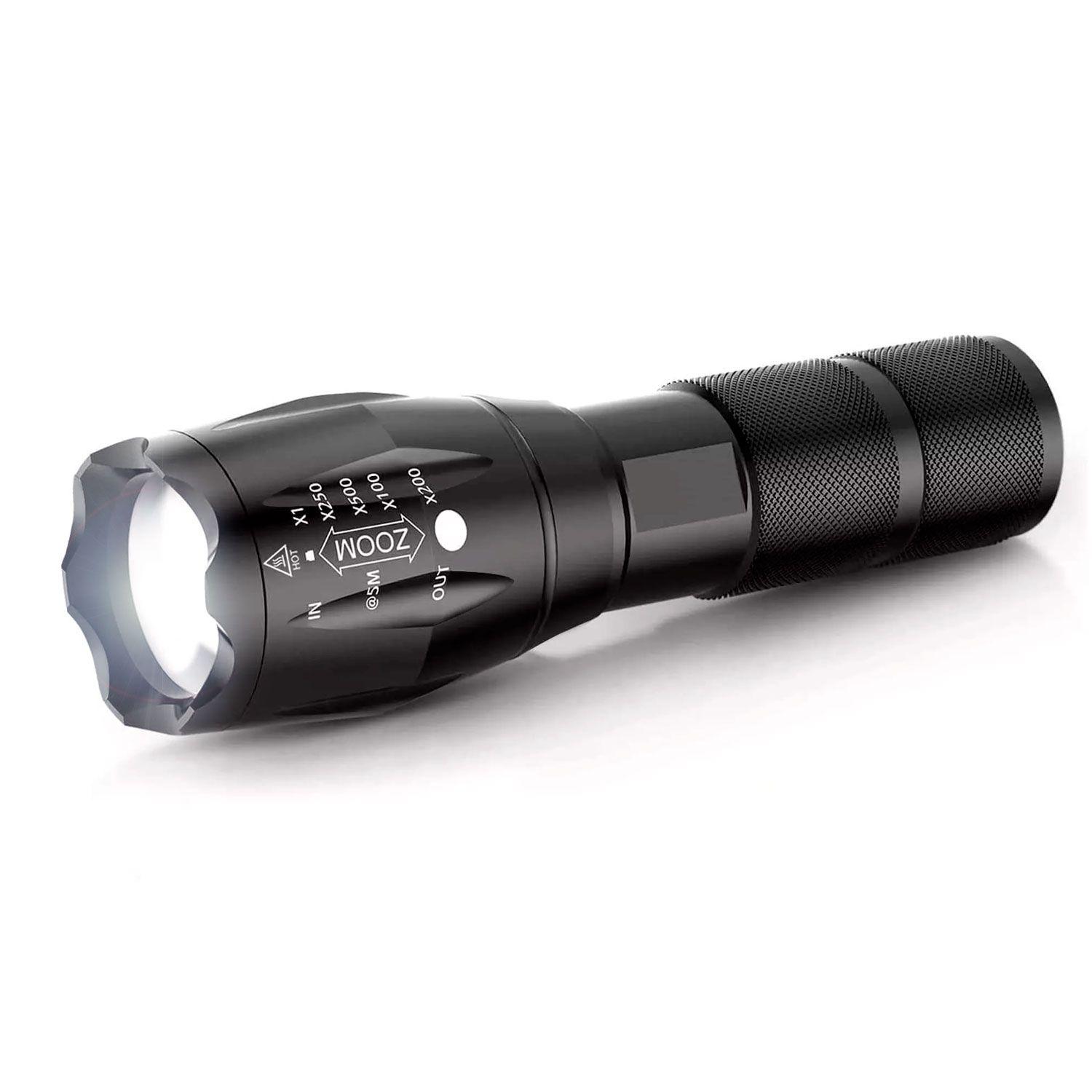 Linterna Led Mini 3000 Lumens Recargable USB Zoom Táctica-0