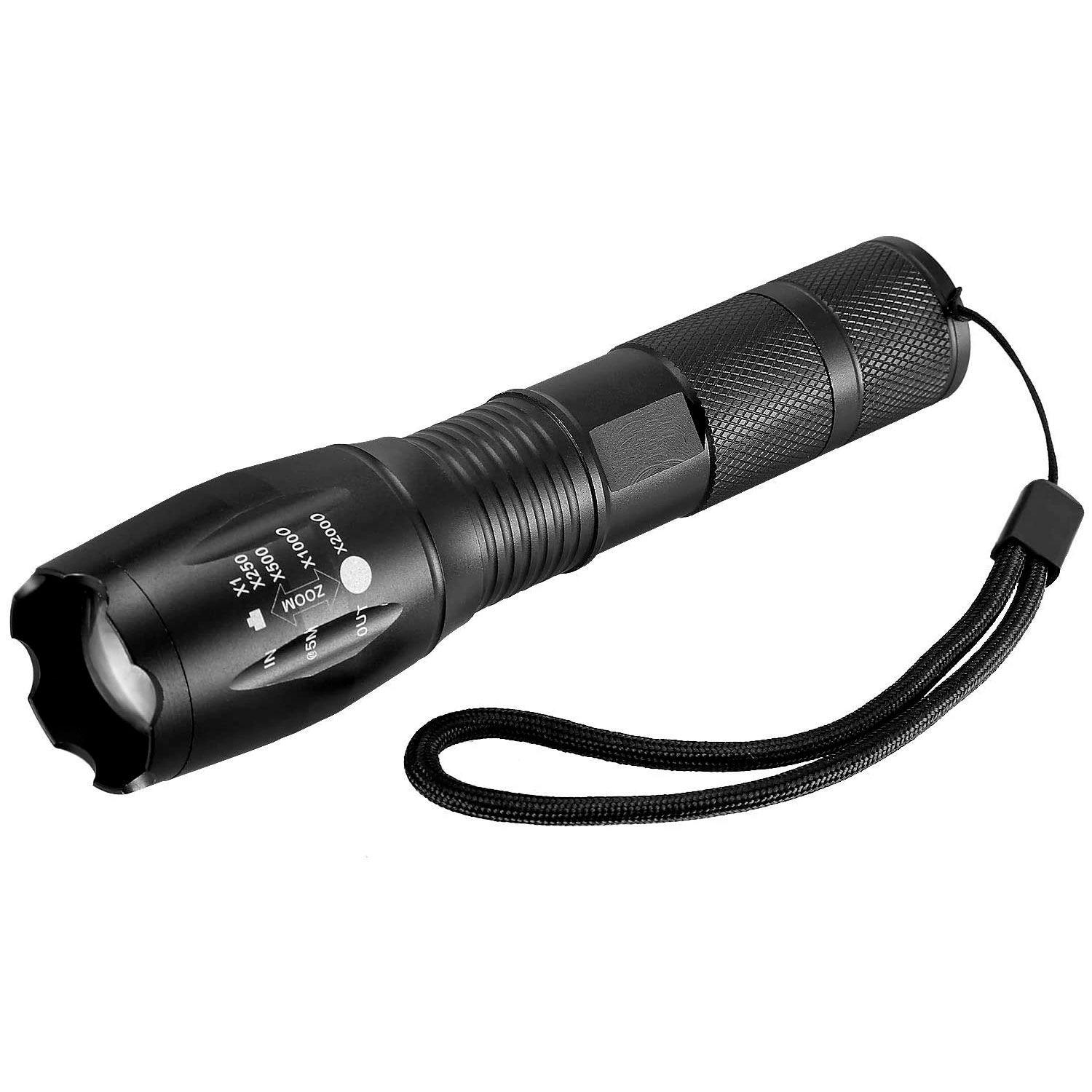 Linterna Led Mini 3000 Lumens Recargable USB Zoom Táctica-2