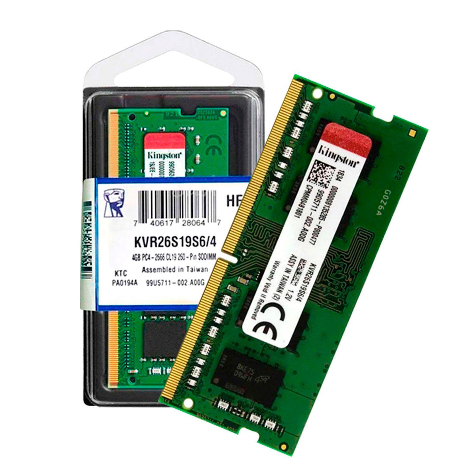 Memoria Ram Notebook Kingston Ddr4 4gb 2666mhz-2