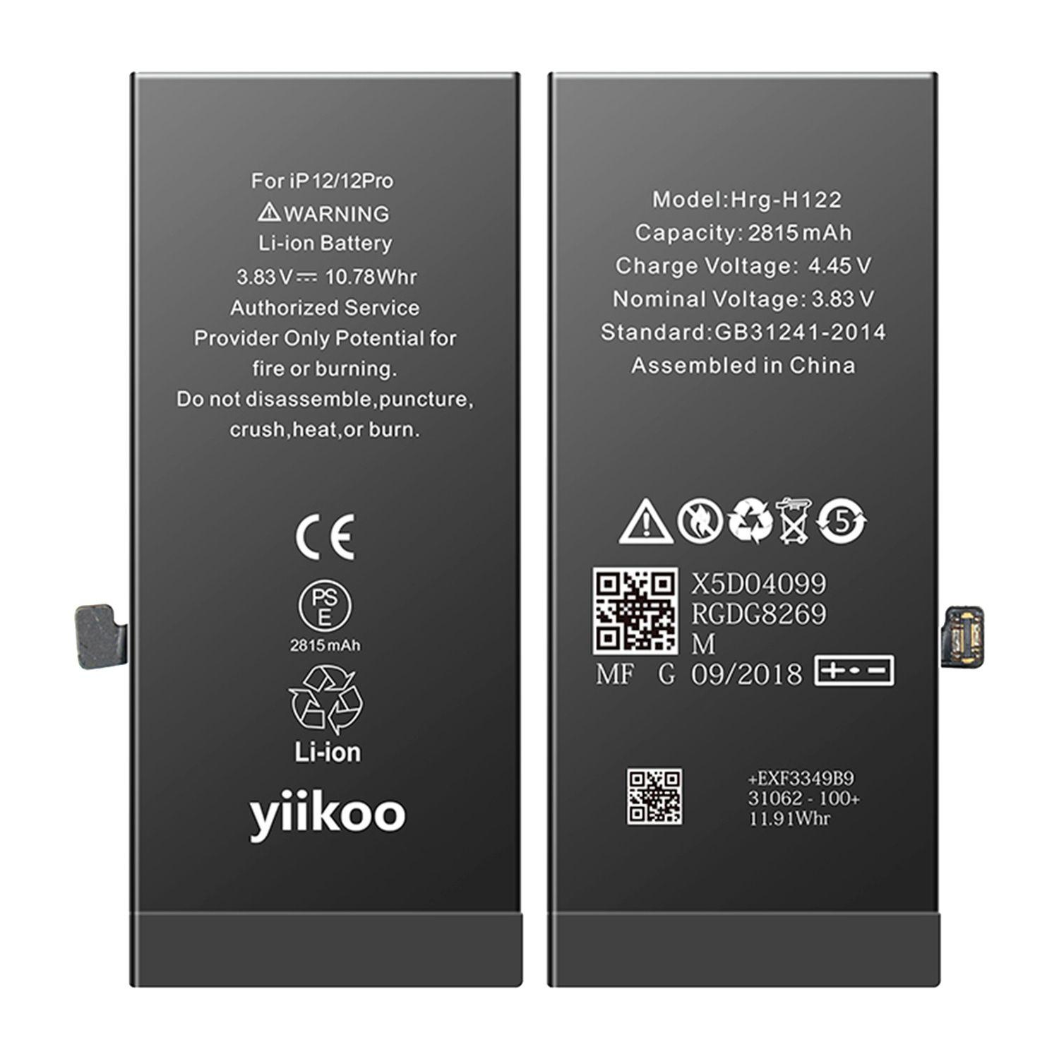 Bateria Iph 12 Pro YIIKOO IC TI Autoprogramable sin alertas-3