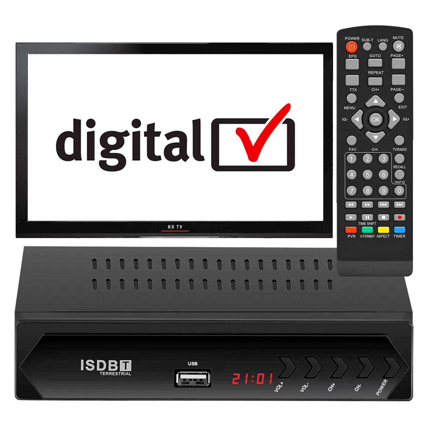 Sintonizador Tv Digital FHD ISDBT Terrestrial USB HDMI RCA-0