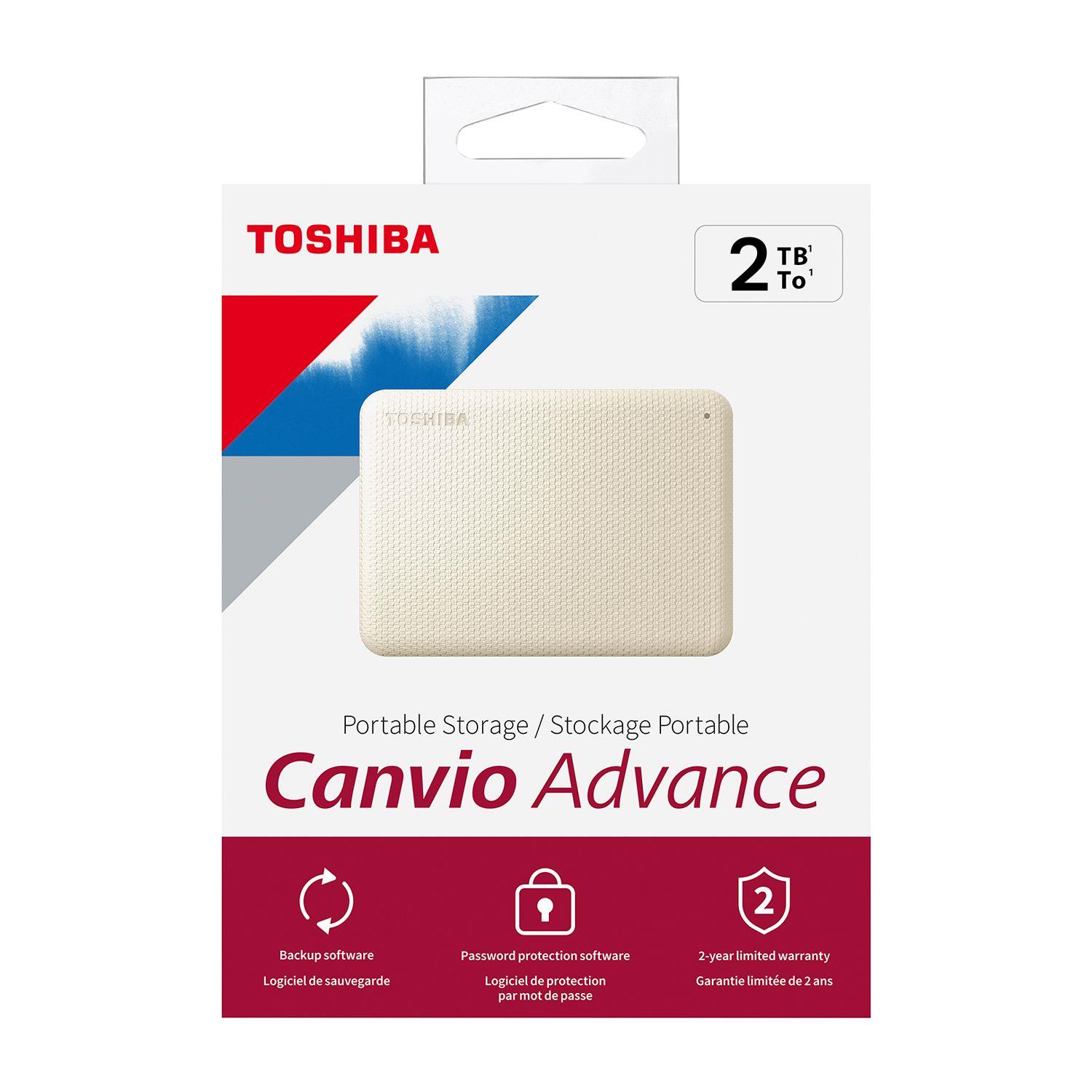 Disco Duro Externo Toshiba 2TB 2.5" Canvio Advance USB 3.2-5
