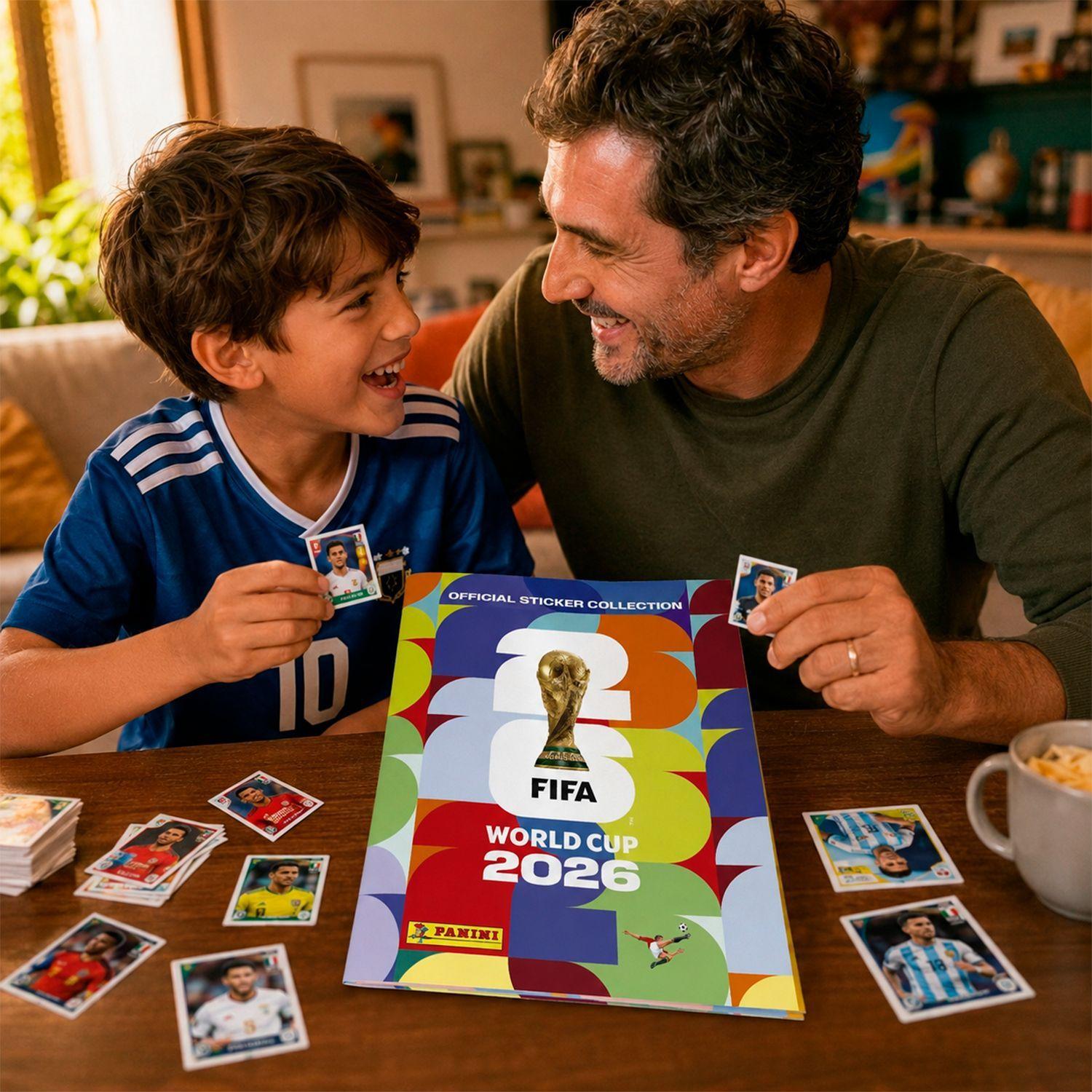 Pack Album Panini + 5 Sobres 35 Laminas Fifa Mundial 2026-2