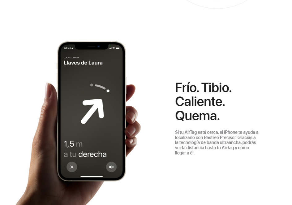 Rastreador Apple Airtag Resistencia IP67 1 unidad MX532AM/A-5