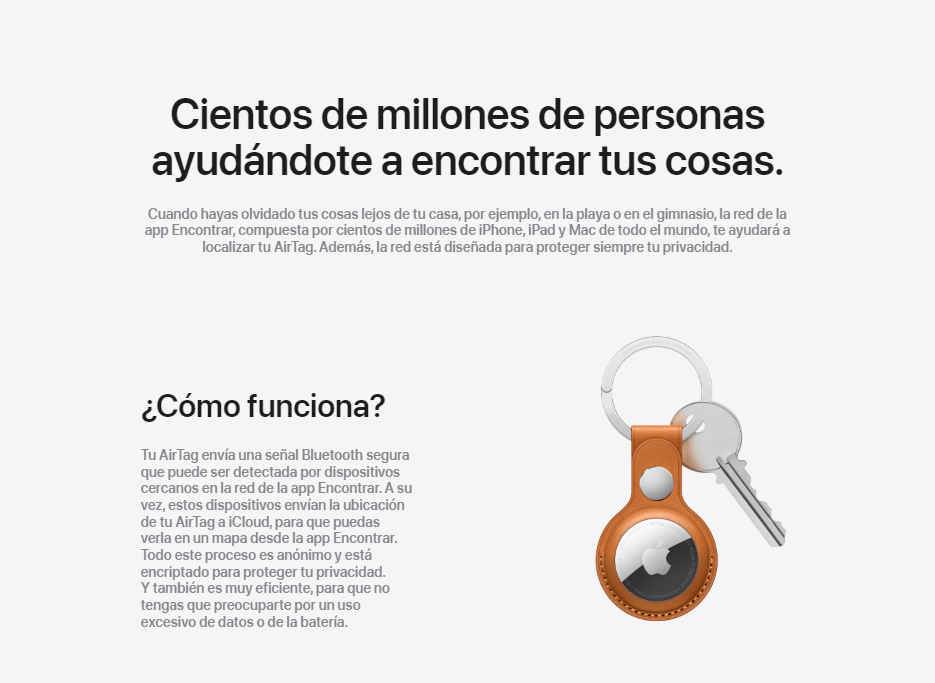 Rastreador Apple Airtag Resistencia IP67 1 unidad MX532AM/A-6