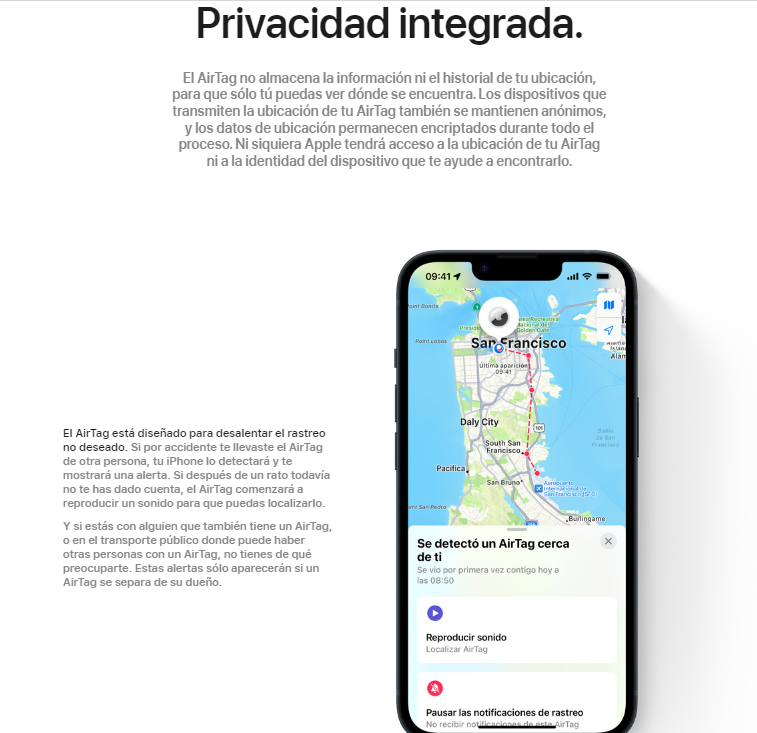 Rastreador Apple Airtag Resistencia IP67 1 unidad MX532AM/A-8