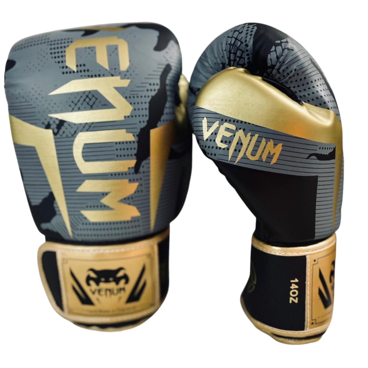 Guantes De Boxeo Muay Thai Venum Elite Pro Gold Camo 14 OZ-4