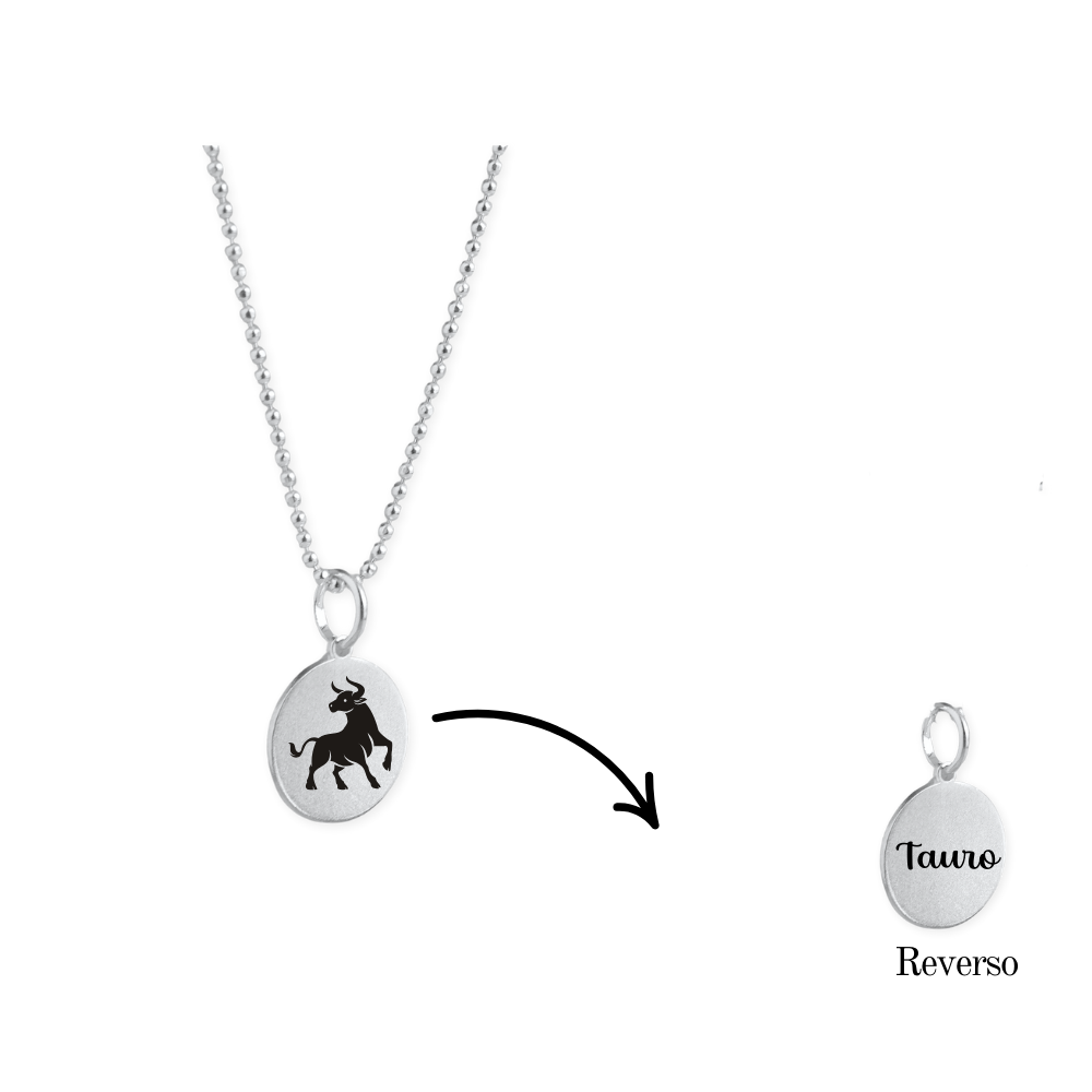 Collar de Plata Horoscopo - Signo Tauro-0