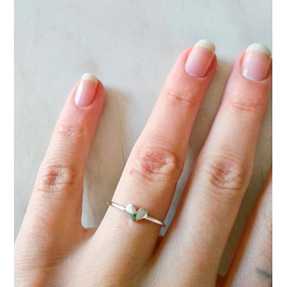 Anillo Ajustable Corazón Plata 925 - MABELITA-3