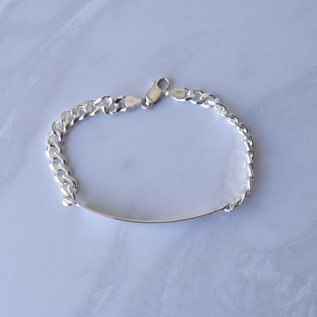 Pulsera De Plata Ley 925 Para Hombre Piocha - MABELITA-2