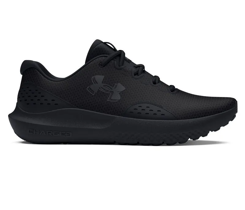 Zapatillas Under Armour Charged Surge 4 running mujer negro suela negra-2