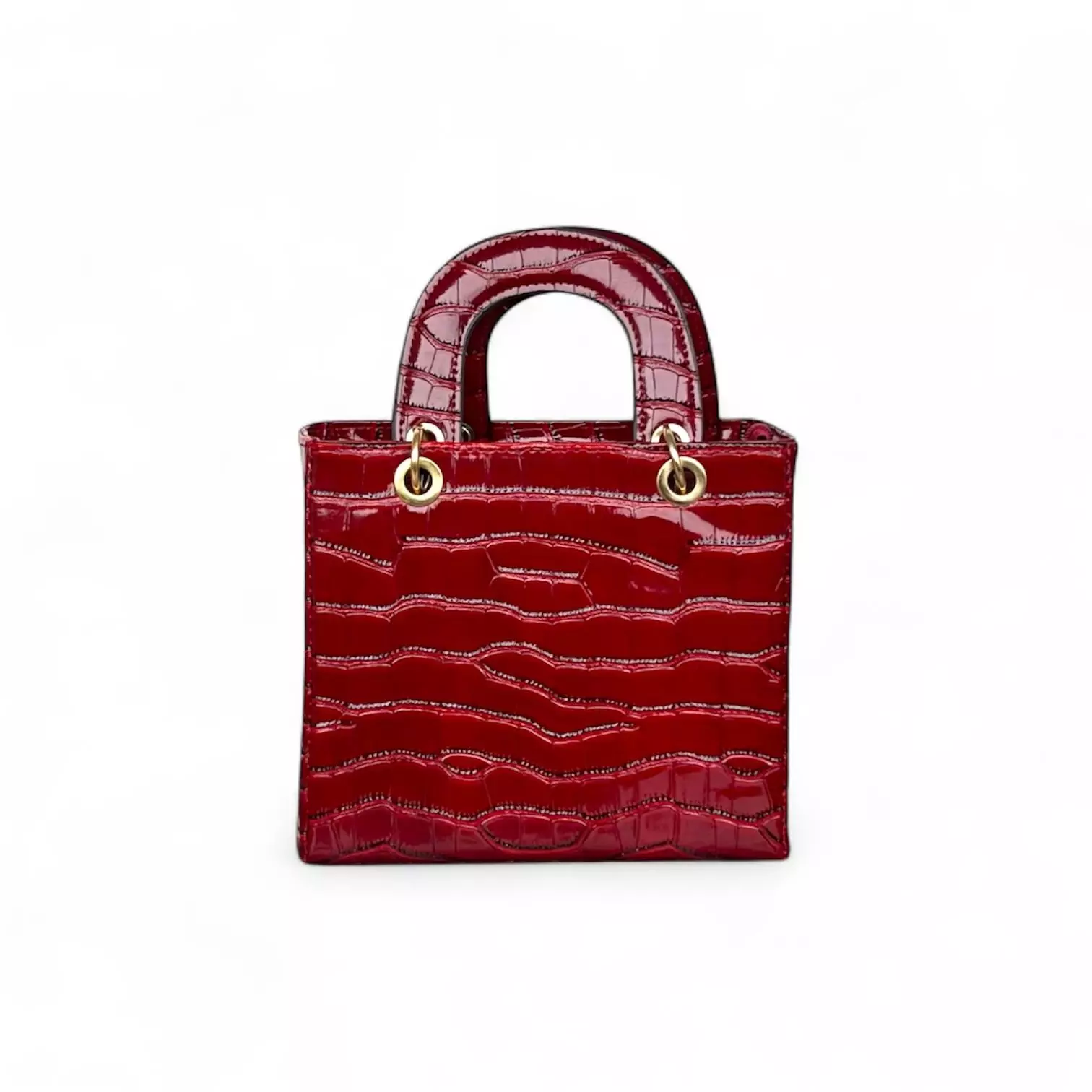 Cartera rojo burdeo elegante-0