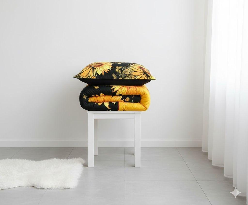 Cobertor de Invierno Plush con Diseño Girasol KING PREMIUM MXH-2