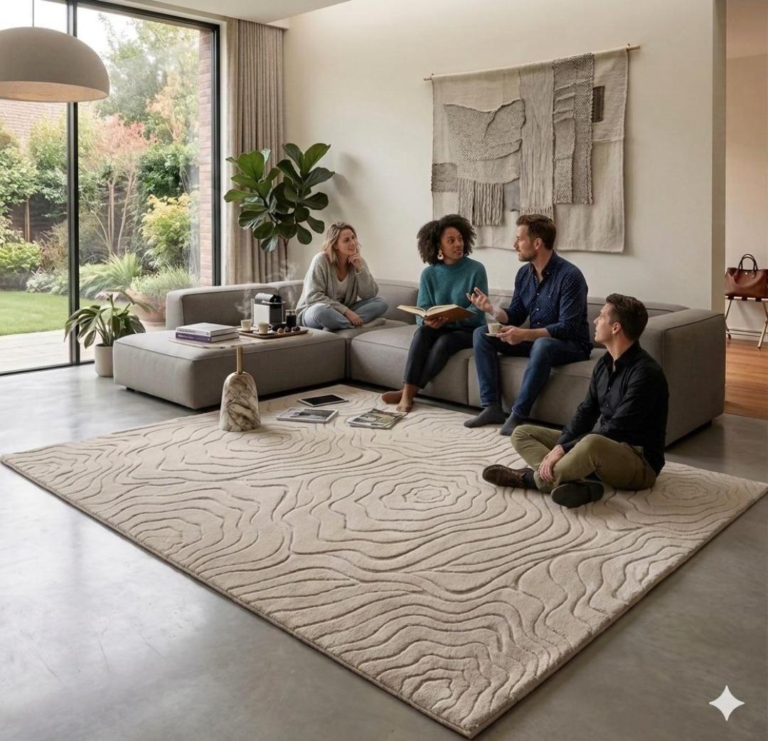Alfombra Jacquard Premium (160X200 cm): Máxima Amplitud y Estilo WM.-2