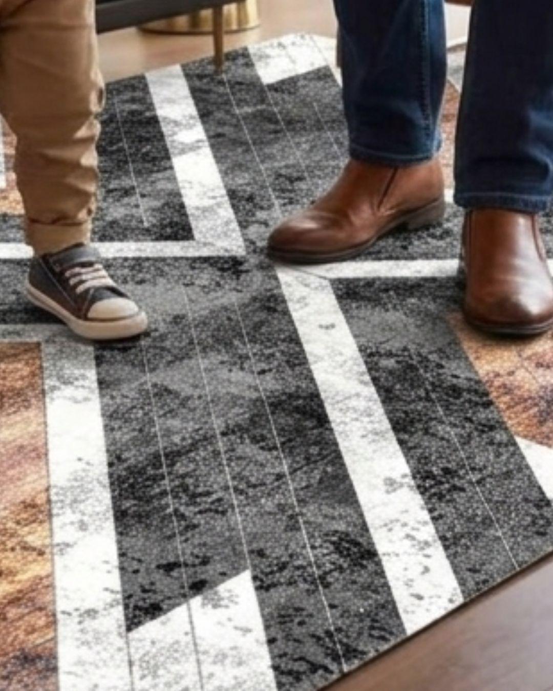 ALFOMBRA DISEÑO MODERNO 3D -PARA TU LIVING-200X240 CSM-3