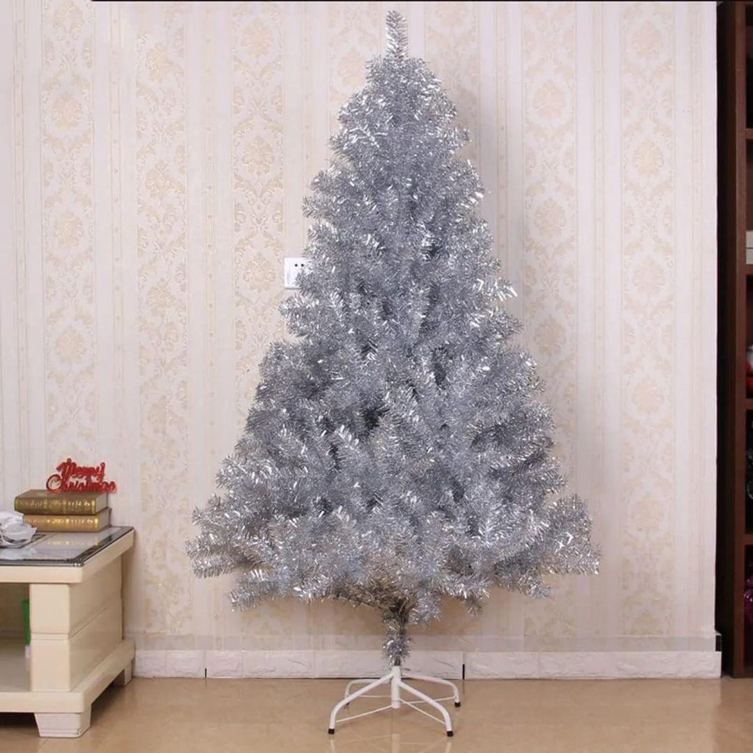ARBOL DE NAVIDAD DE 210CM COLOR PLATEADO CON 1000 RAMAS WYM-2