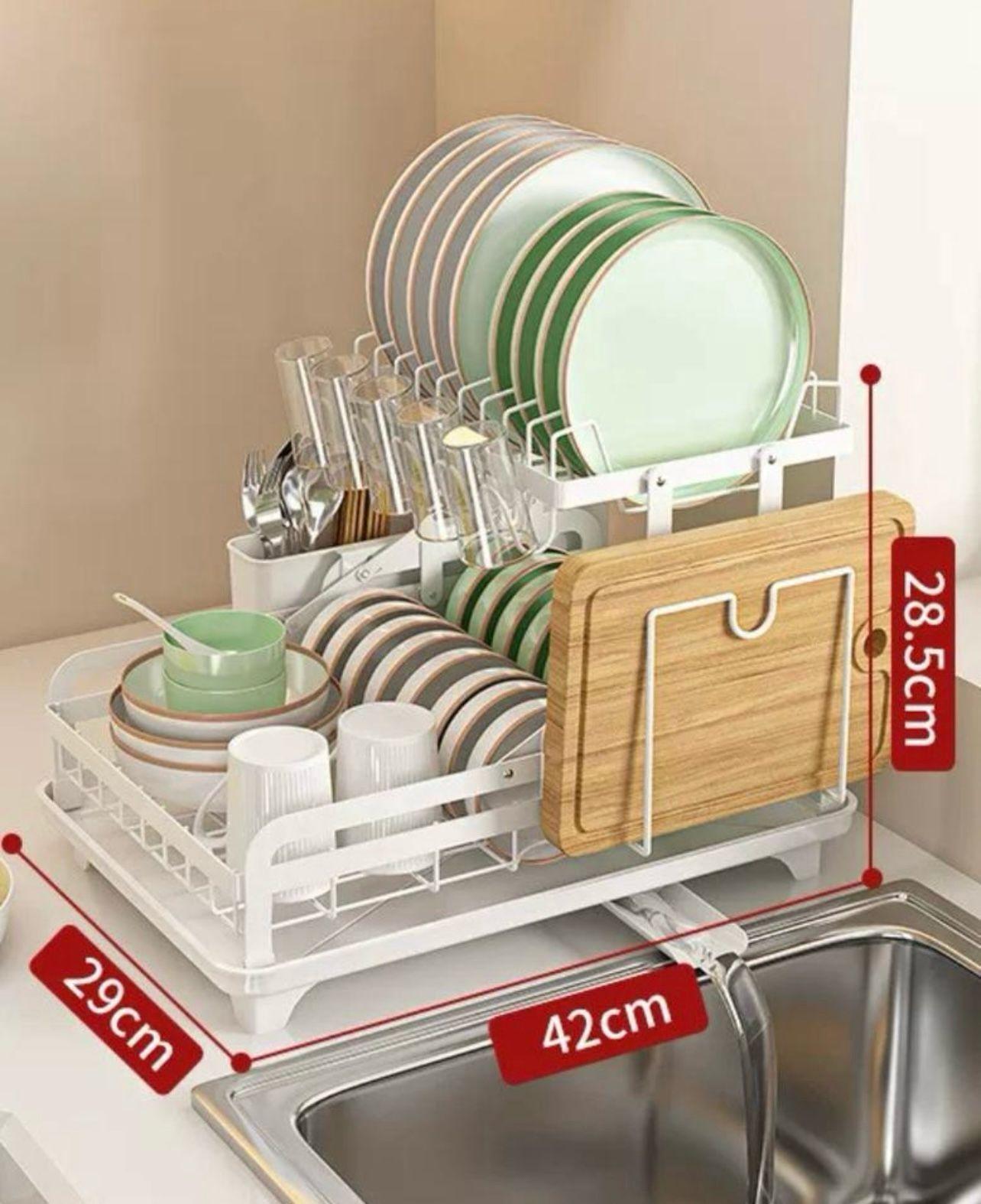  Escurridor De 2 Niveles Armado Facil BLANCO-2