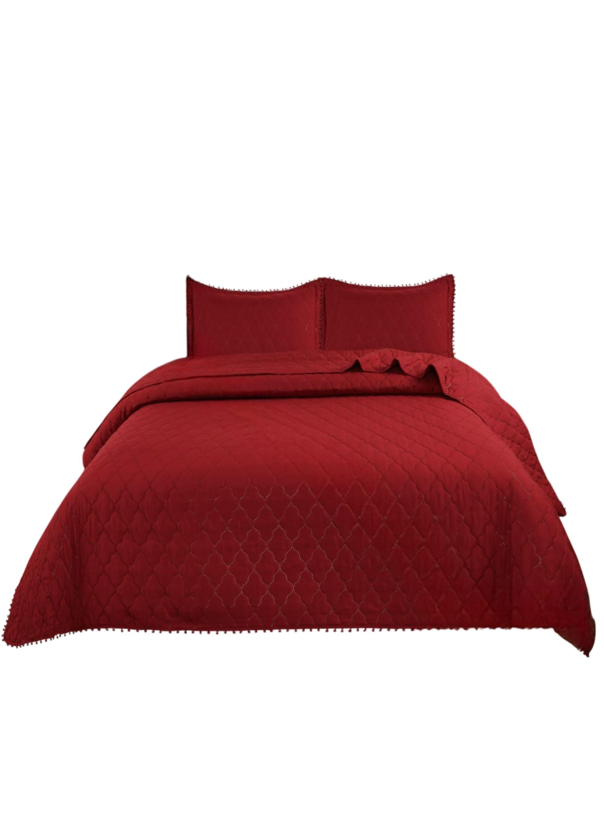 Cubrecama Verano Con Pompones 2 Plazas 230x250cm Premium TF-0