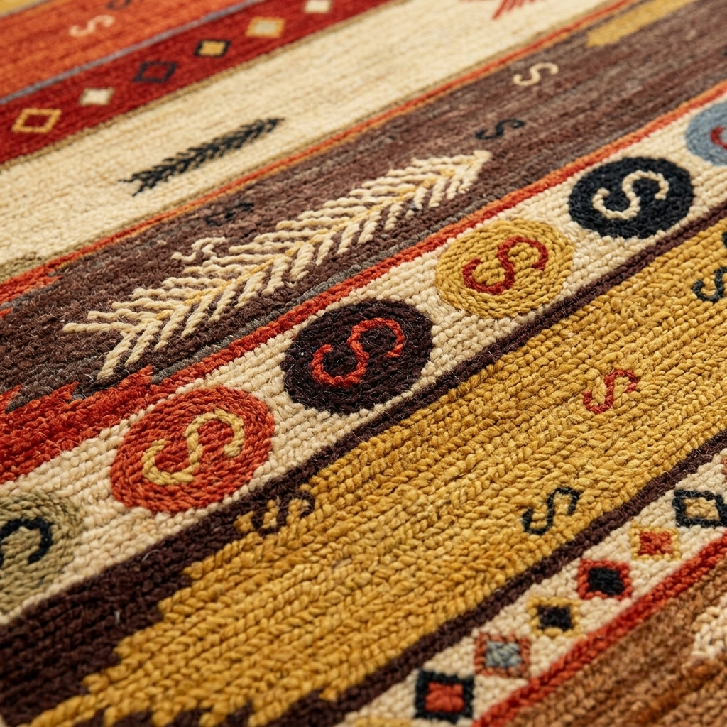 Alfombra 3D Boho Étnica 200x240cm, Moderna y Suave TF-2