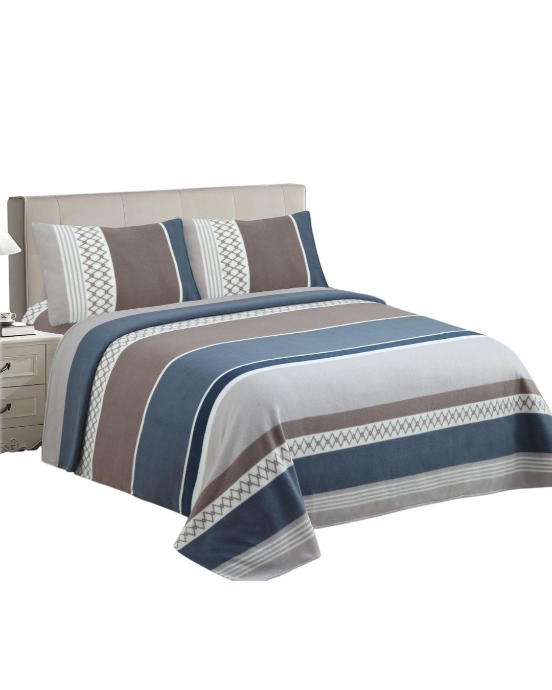 Sábanas de Polar Premium Con Diseño KING- Suavidad Térmica y Confort Superior -FYA MXH-0
