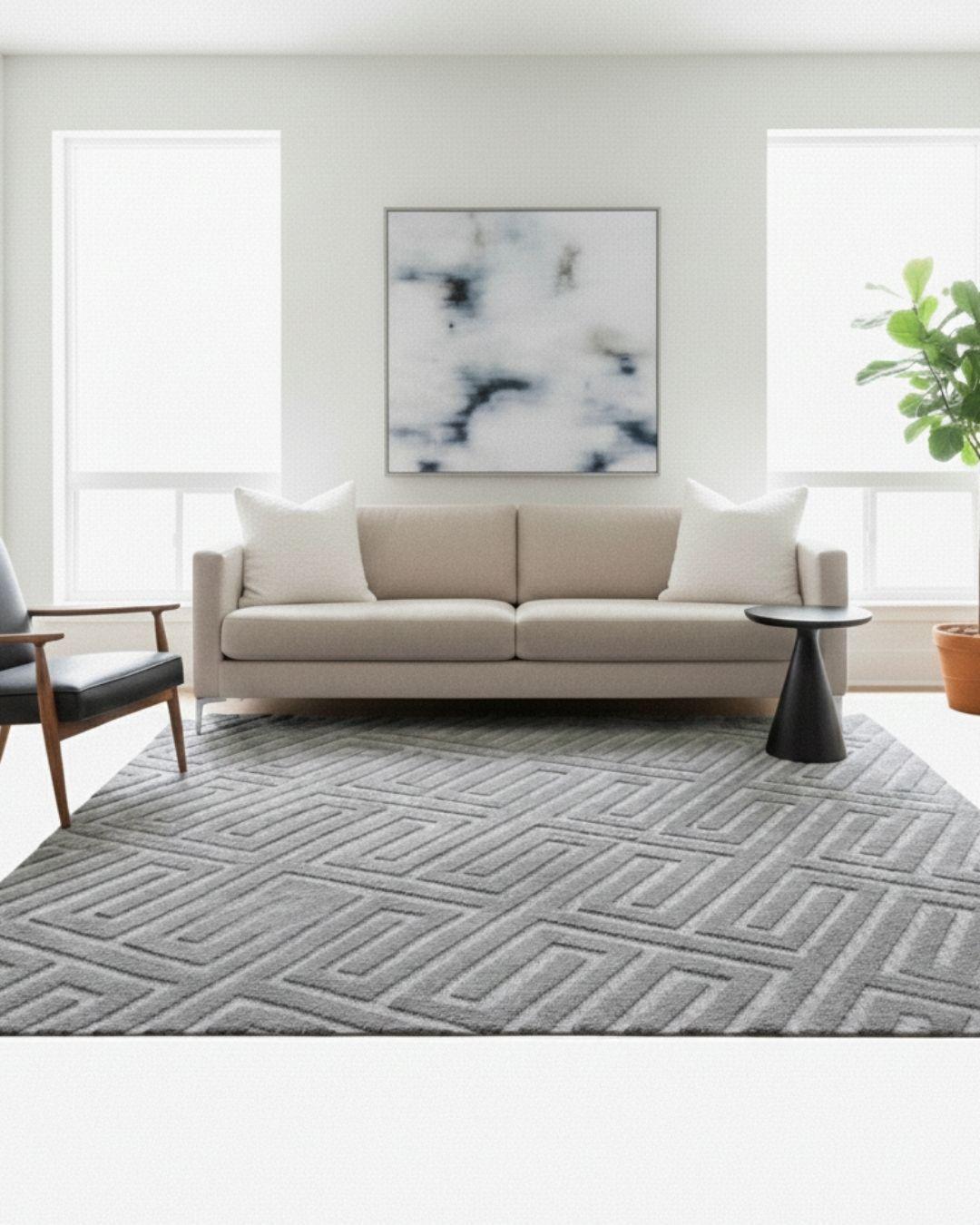 Alfombra Jacquard Premium (160X200 cm): Máxima Amplitud y Estilo WM-2