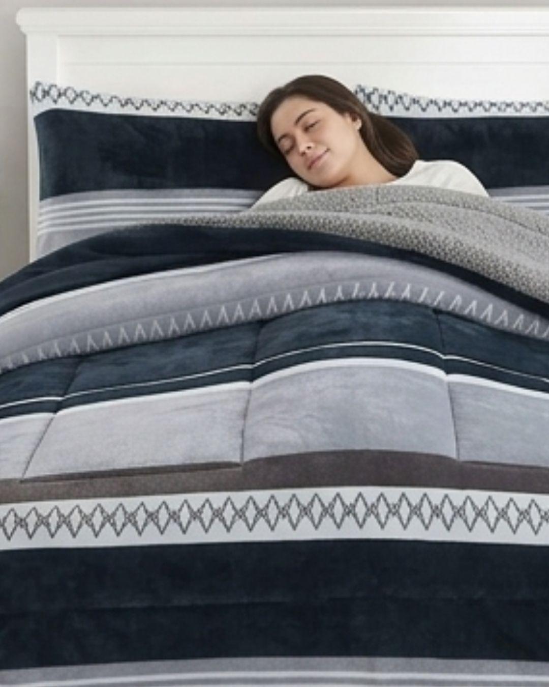 Cobertor de Invierno Premium. - Plush con Diseño King FYA MXH-2