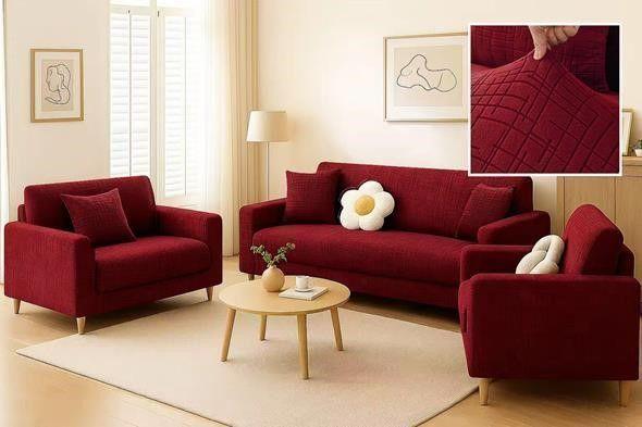 Fundas Cubre Sillones 3+1+1 Textura de alta calidad RS-1