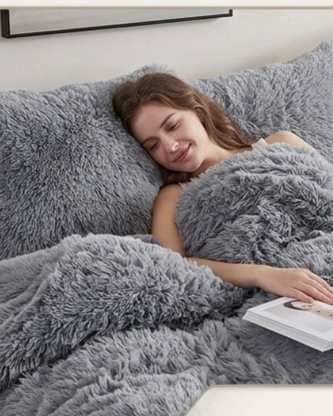 Cobertor de Invierno Peludo con Chiporro 2 Plazas (230x250 cm) – Máximo Abrigo y Confort RS-3