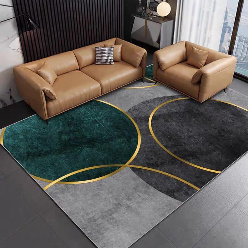 ALFOMBRA 3D DISEÑO MODERNO PARA TU LIVING-CIRCULOS 200X240-0