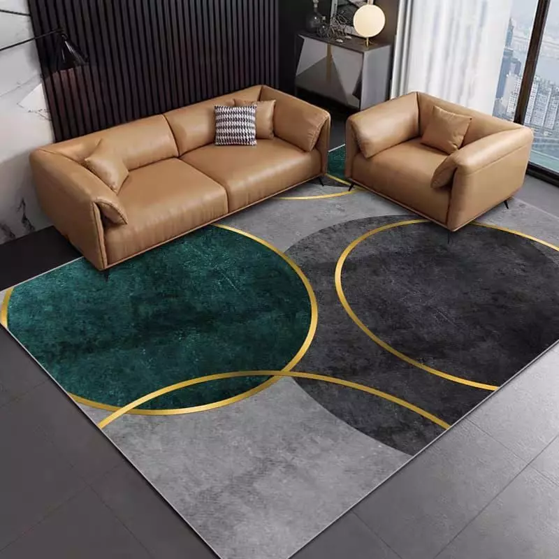 ALFOMBRA 3D DISEÑO MODERNO PARA TU LIVING-CIRCULOS 200X240-1