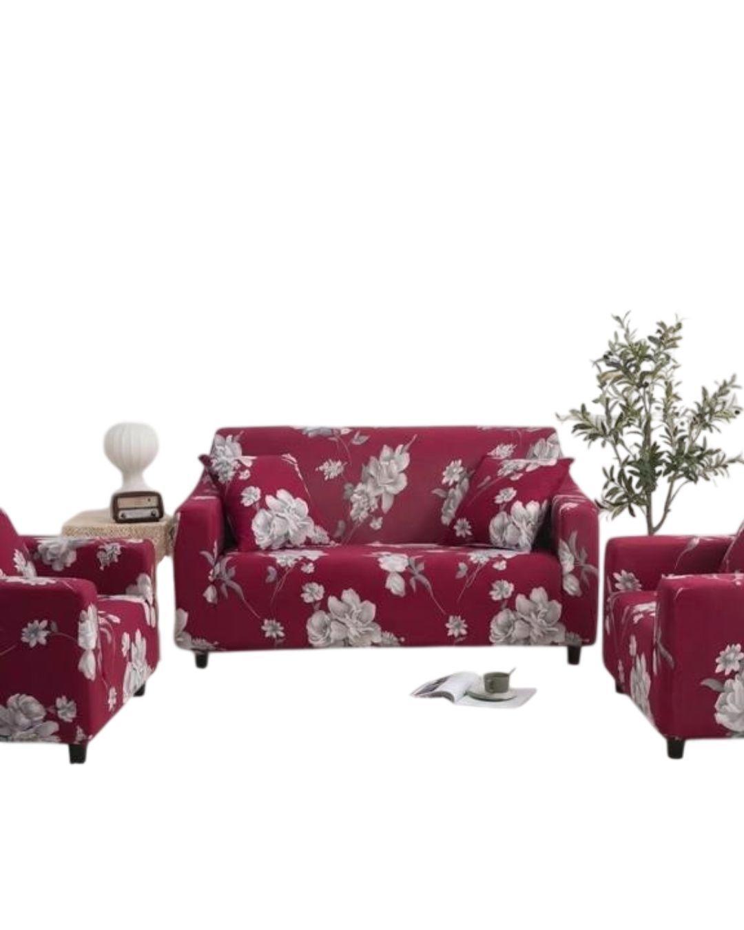 Fundas Cubre Sillones 4+1+1 Con Diseño Elásticas RS-0