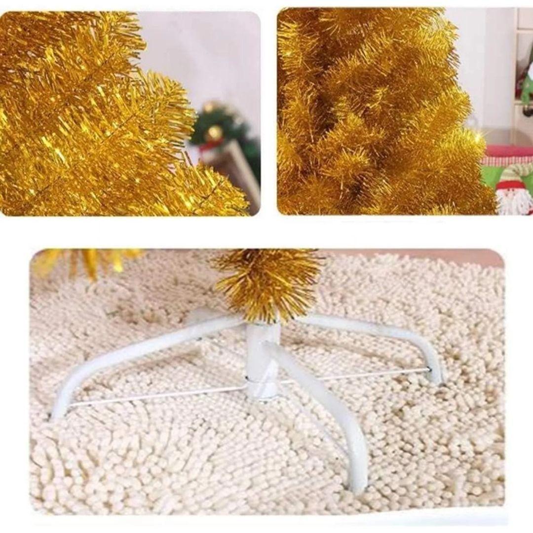 ARBOL DE NAVIDAD DE 180CM COLOR DORADO CON 600 RAMAS. WYM-4