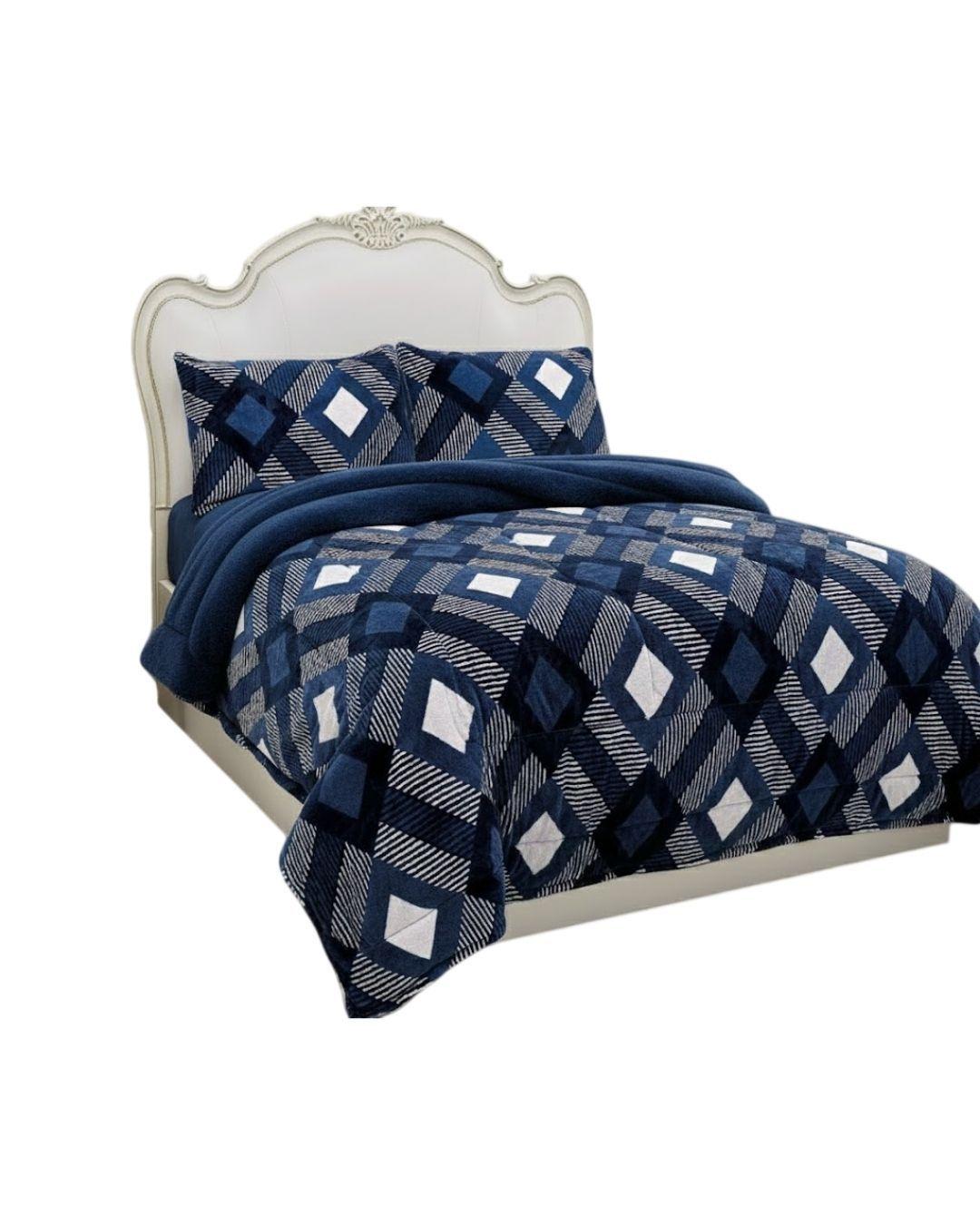 Cobertor de Invierno Premium. - Plush con Diseño King FYA MXH.-0