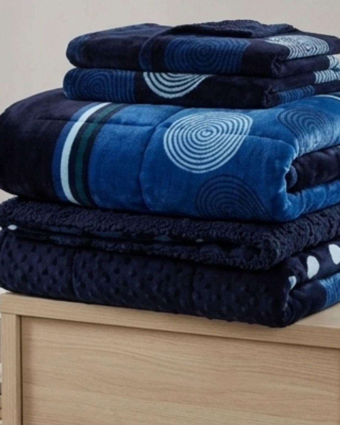 Cobertor de Invierno Premium. - Plush con Diseño 2 Plazas FYA MXH.-2