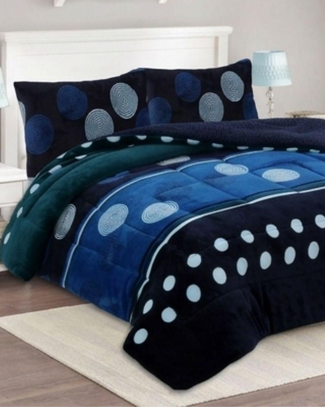Cobertor de Invierno Premium. - Plush con Diseño 2 Plazas FYA MXH.-4