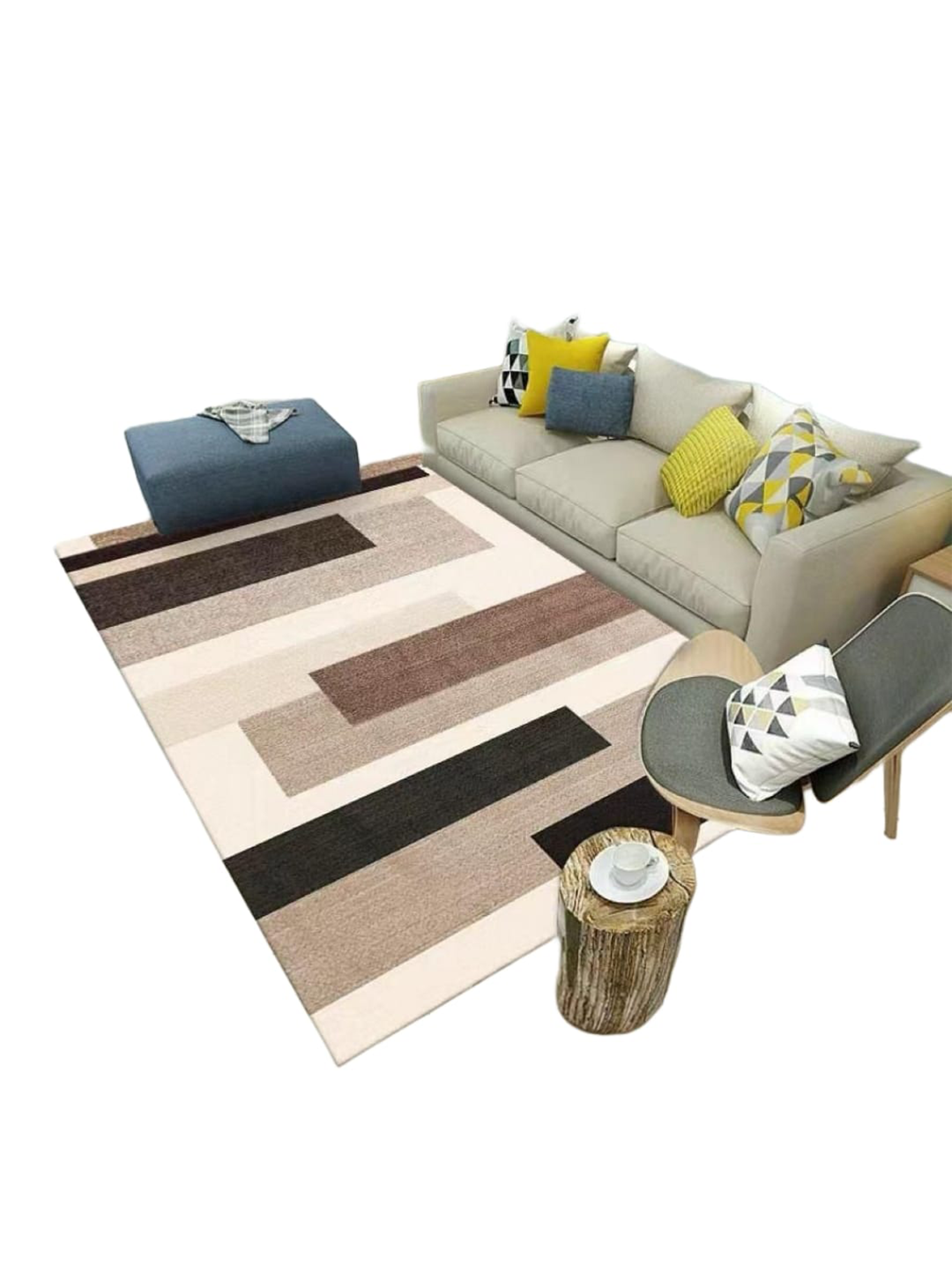ALFOMBRA ESTILO 3D DISEÑO MADERA 200x240-0