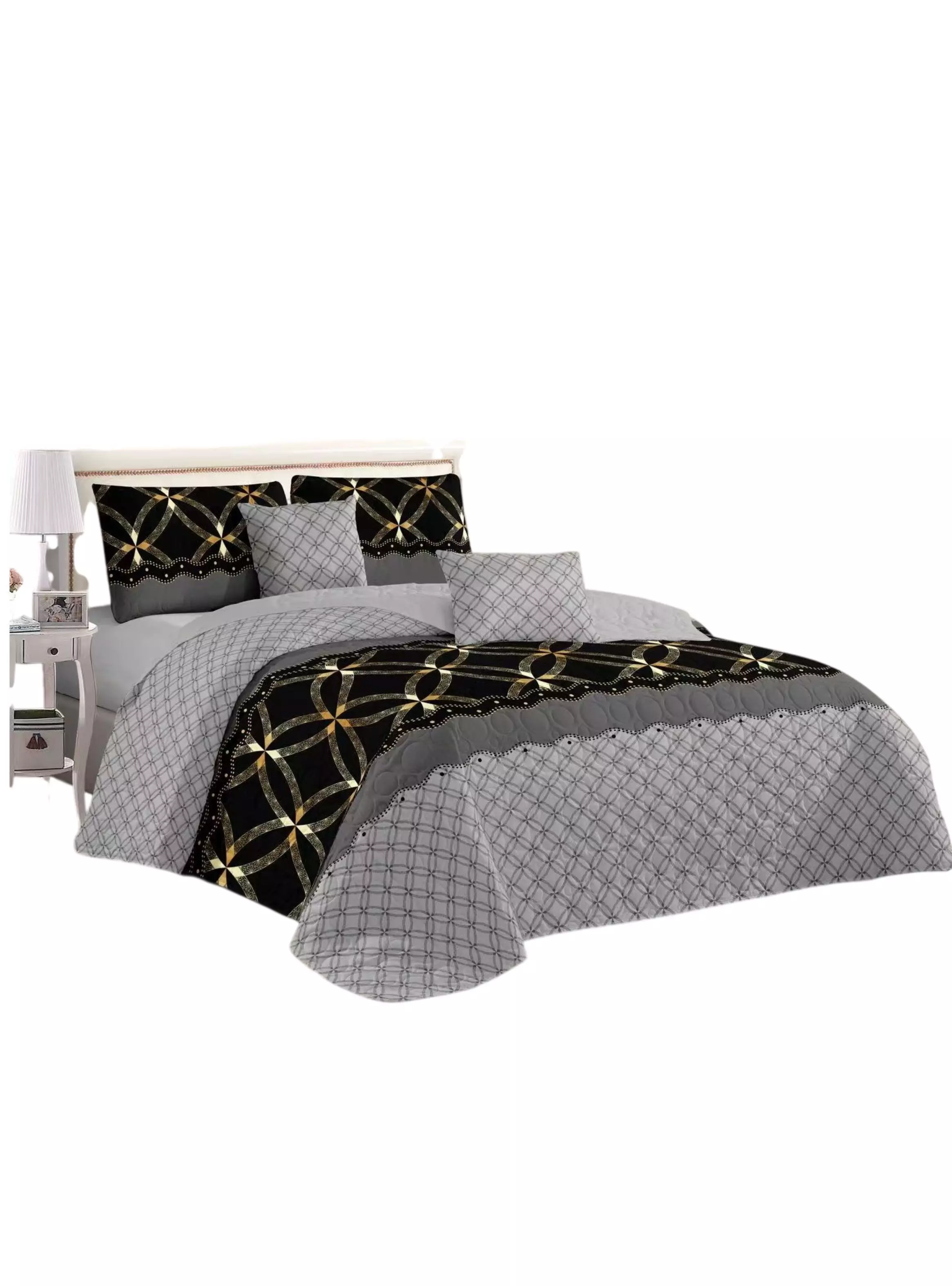 Cubrecama Quilt - Diseño Moderno - 2 Plazas TF.-0
