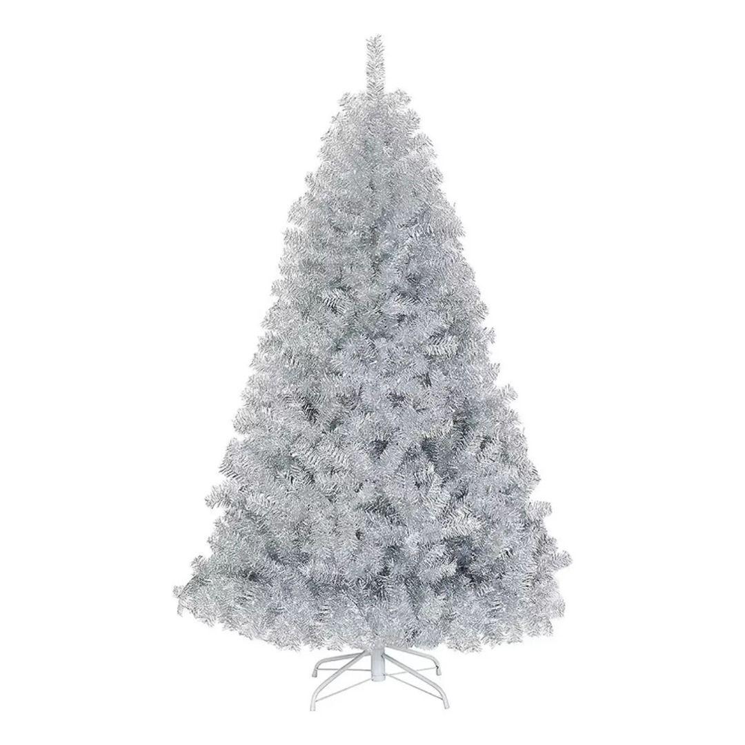 ARBOL DE NAVIDAD PLATEADO DE 210 CM CON 1000 RAMAS .WYM-0