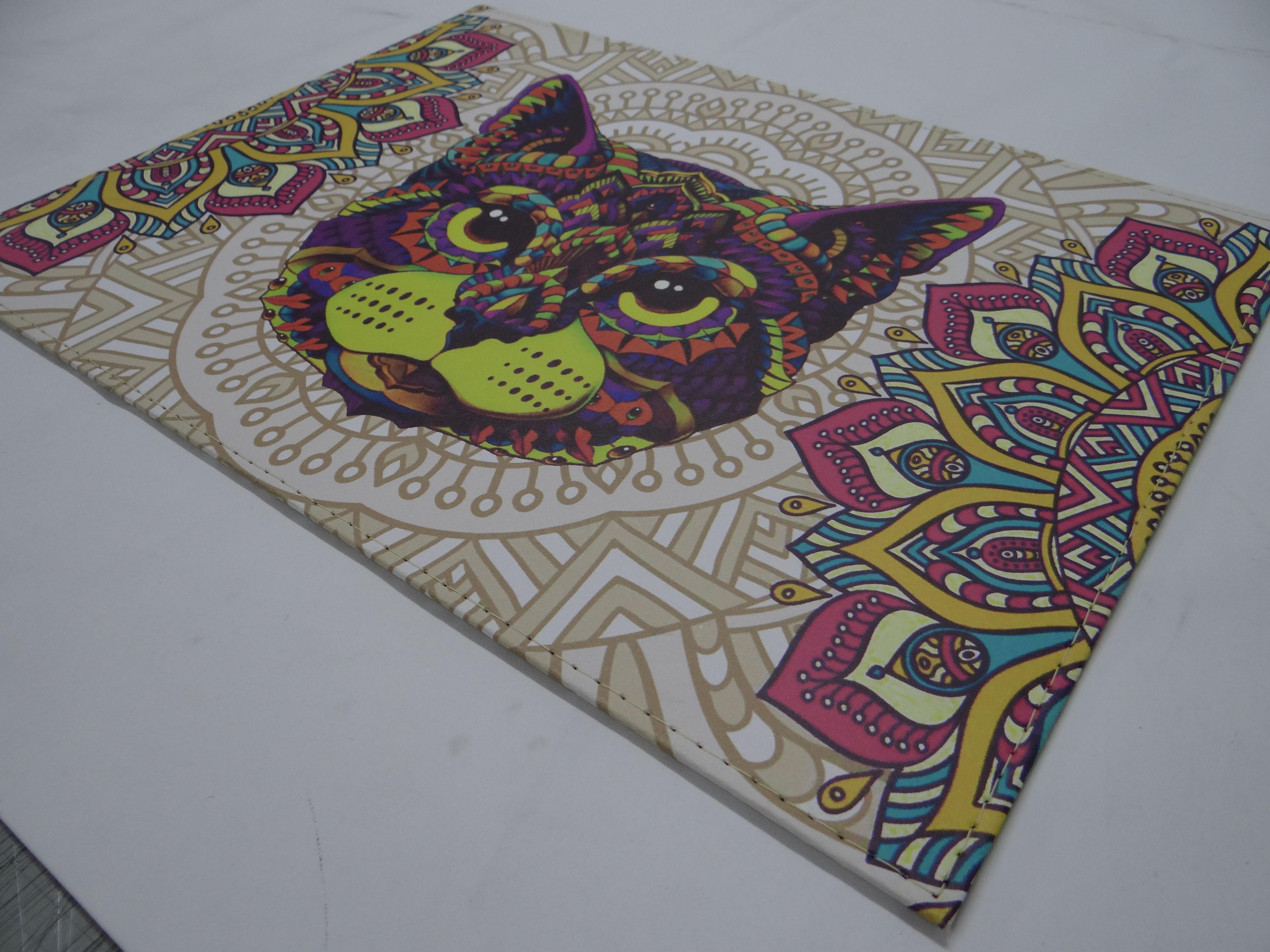 Pack de 6 individuales Gato Mándala-4