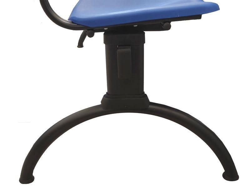 Banqueta ISO Luna 3 puestos Azul durabilidad y estilo-3