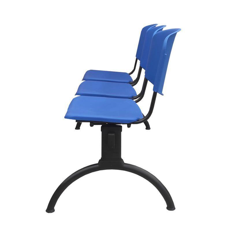 Banqueta ISO Luna 3 puestos Azul durabilidad y estilo-4