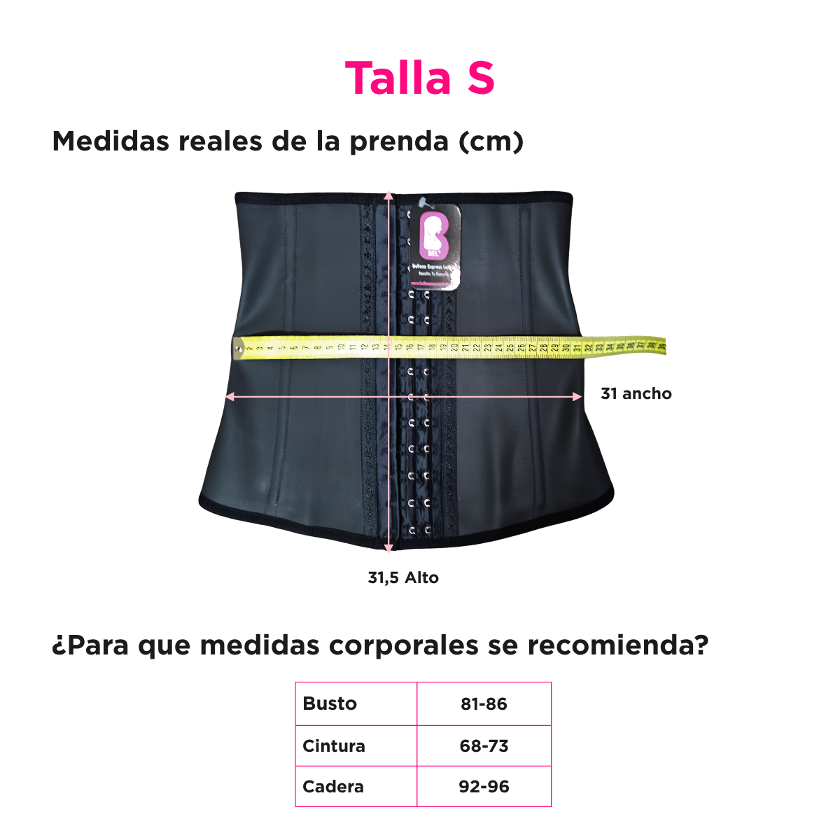 Faja Cinturilla de L tex Colombiana Alta Compresi n R4003-3