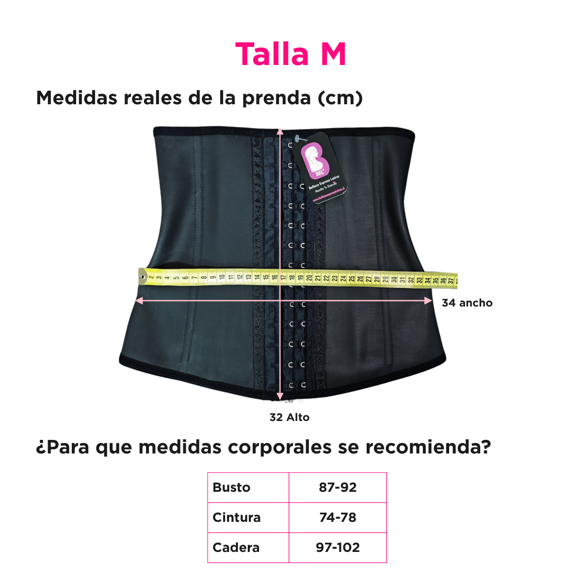 Faja Cinturilla de L tex Colombiana Alta Compresi n R4003-4